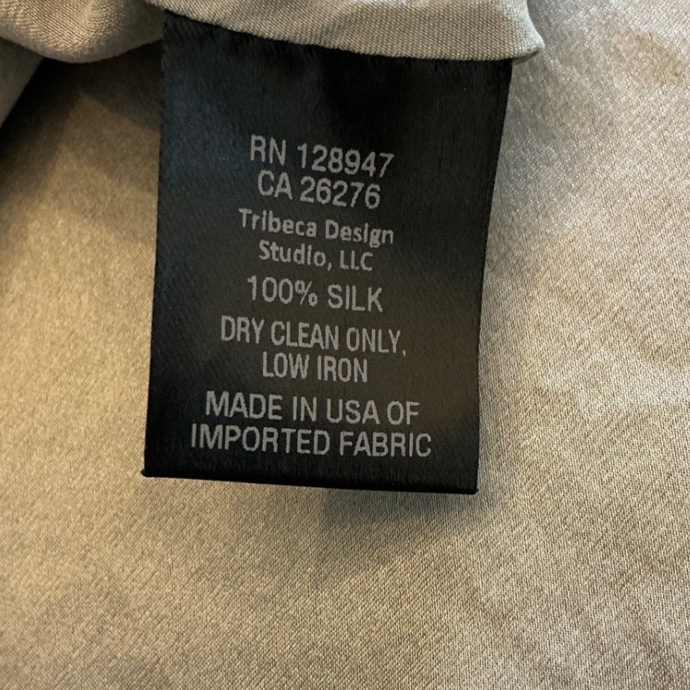 Nili Lotan 100% Silk Bias Cut Slip Dress Silver Medium Made in USA Minimalist - Picture 6 of 16
